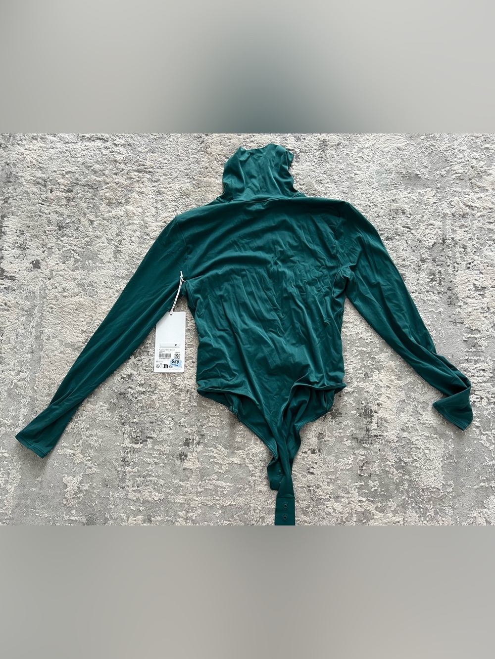 NWT lululemon Nulu bodysuit size L green